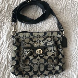 COACH logo cross-body purse